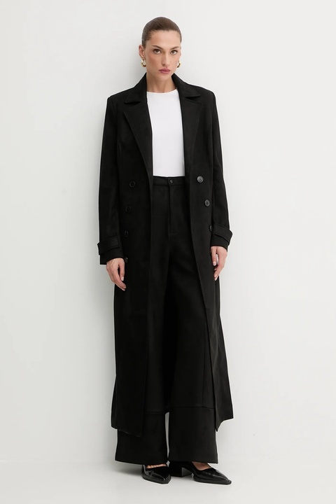 Bardot spodnie damskie kolor czarny dzwony high waist 58936PB4 - zdjęcie produktu nr 1