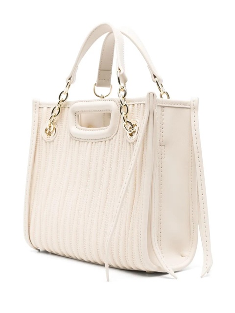 Maje mini quilted leather tote bag - Neutrals - zdjęcie produktu nr 2