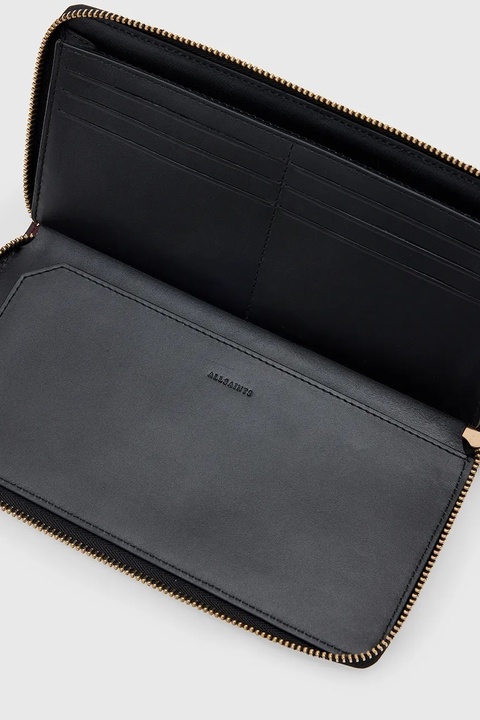 AllSaints portfel skórzany TRAVEL damski kolor czerwony W276XD - zdjęcie produktu nr 2