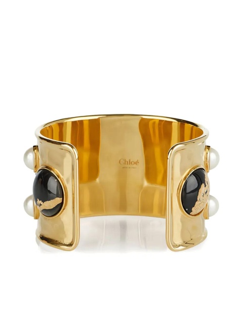 Chloé faux-pearl-embellished bracelet - Gold - zdjęcie produktu nr 2