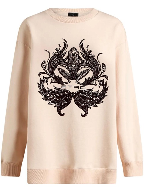 ETRO flocked-print sweatshirt - Neutrals - zdjęcie produktu nr 1