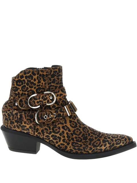 PINKO Tex 13 leopard-print ankle boots - Brown - zdjęcie produktu nr 1