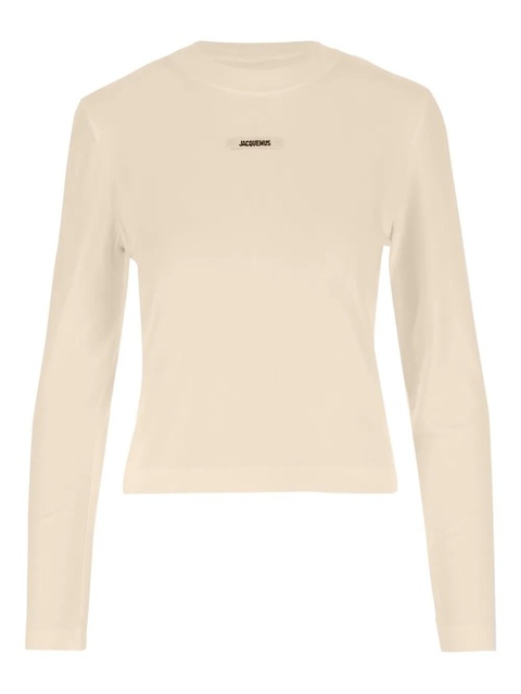 Jacquemus Le Gros Grin logo-detail long-sleeve T-shirt - Neutrals - zdjęcie produktu nr 1
