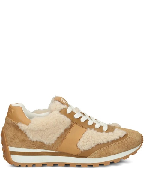 Lauren Ralph Lauren shearling suede sneakers - Brown - zdjęcie produktu nr 1