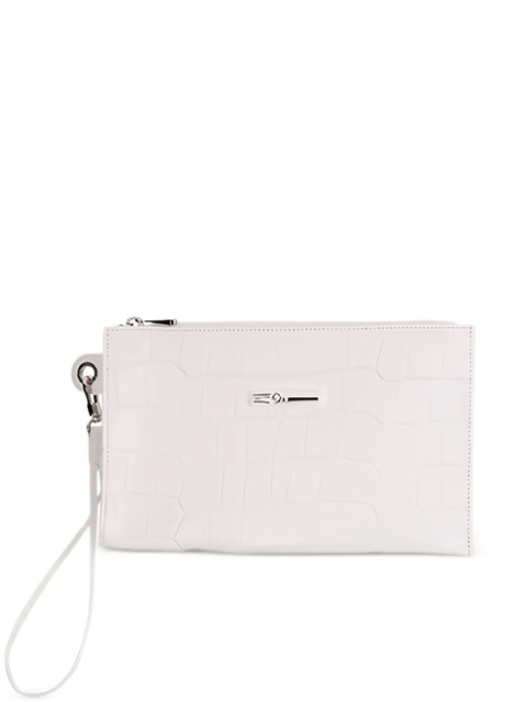 Longchamp crocodile-embossed wallet - White - zdjęcie produktu nr 1