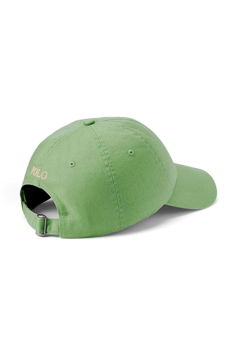 Polo Ralph Lauren czapka z daszkiem bawełniana kolor pomarańczowy gładka 710667709 - zdjęcie produktu nr 2
