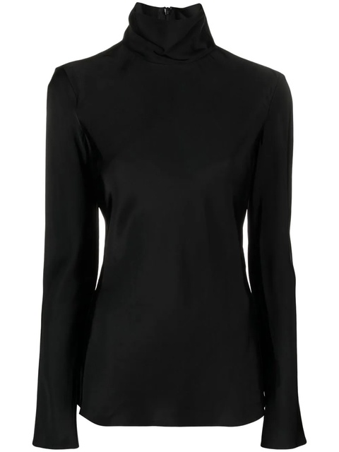 Jil Sander rollneck long-sleeve blouse - Black - zdjęcie produktu nr 1