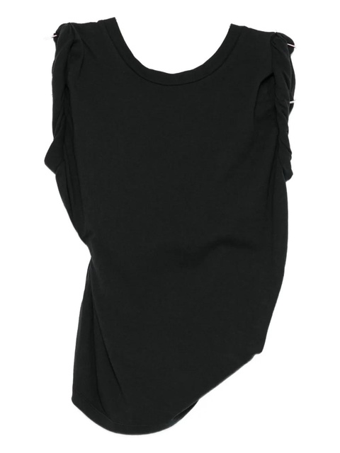 OUR LEGACY twisted boat-neck top - Black - zdjęcie produktu nr 1