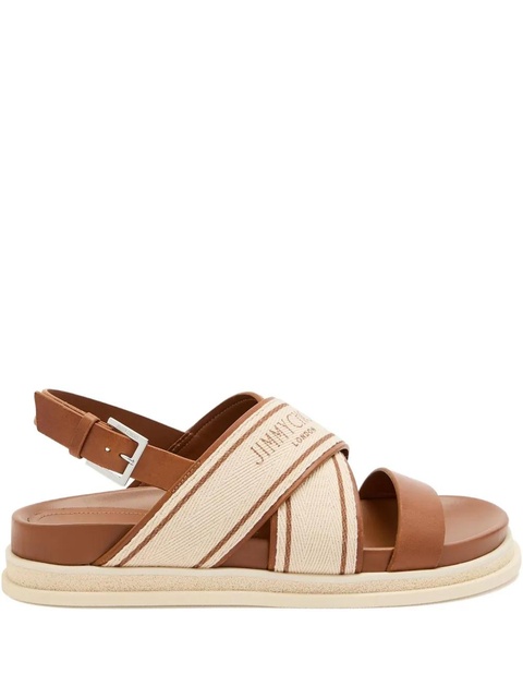 Jimmy Choo Joa leather sandals - Brown - zdjęcie produktu nr 2