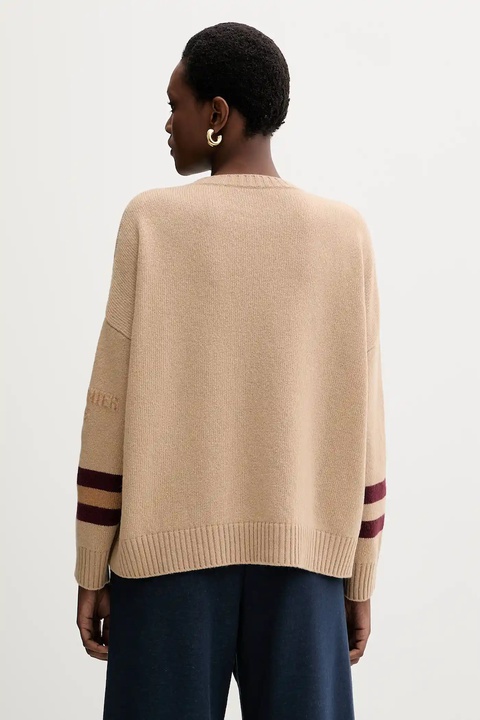 Weekend Max Mara sweter wełniany PAVIDI damski kolor beżowy lekki 2525366262600 - zdjęcie produktu nr 1