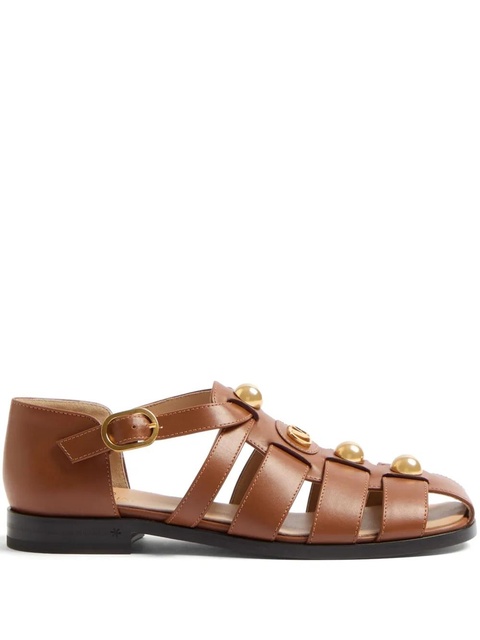Valentino Garavani 20mm VLogo Signature fisherman sandals - Brown - zdjęcie produktu nr 1