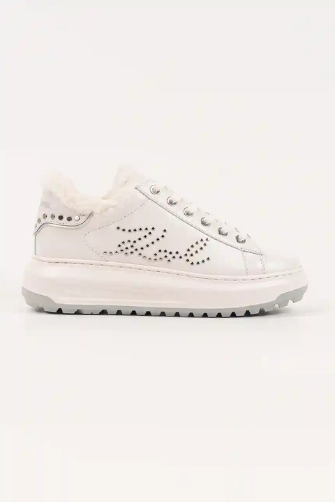 Karl Lagerfeld sneakersy skórzane KAPRI LUG damskie kolor biały KL67511 - zdjęcie produktu nr 1