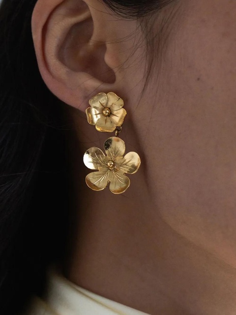 Jennifer Behr 18kt gold plated Kenzie drop earrings - zdjęcie produktu nr 1
