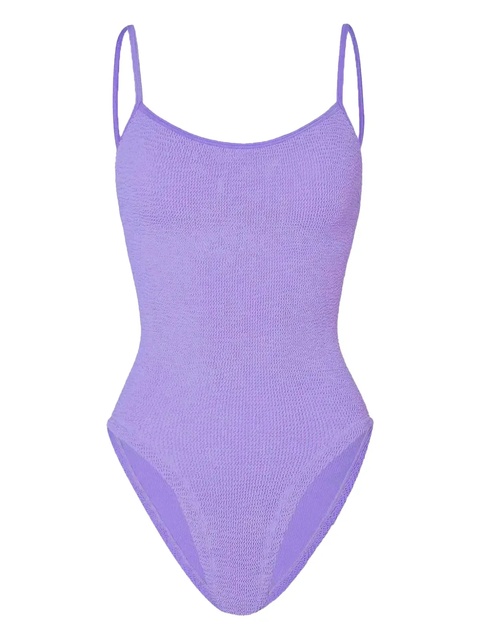 Hunza G Pamela spaghetti-strap swimsuit - Purple - zdjęcie produktu nr 1