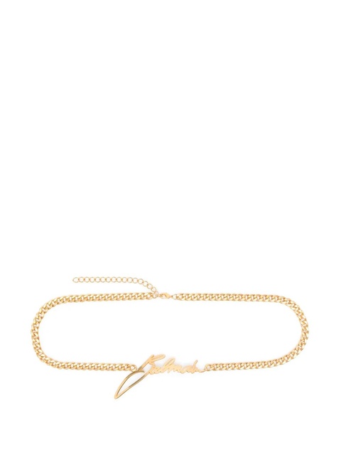 Balmain logo-plaque chain belt - Gold - zdjęcie produktu nr 1