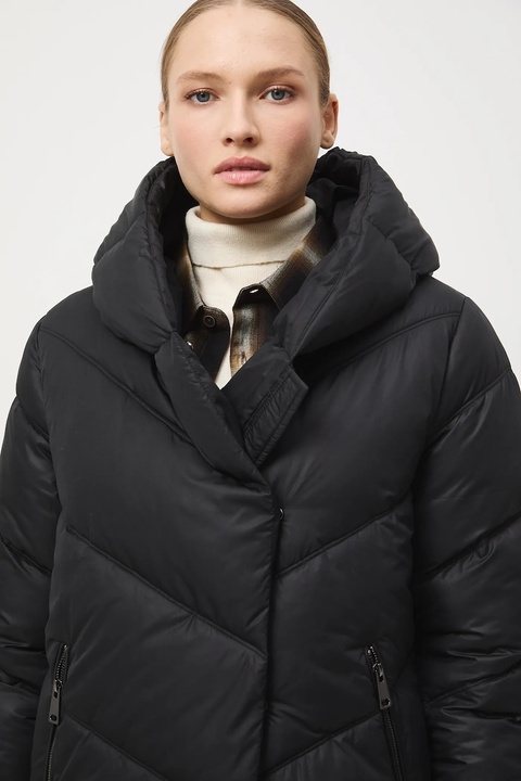 Medicine kurtka damska kolor czarny zimowa oversize - zdjęcie produktu nr 1