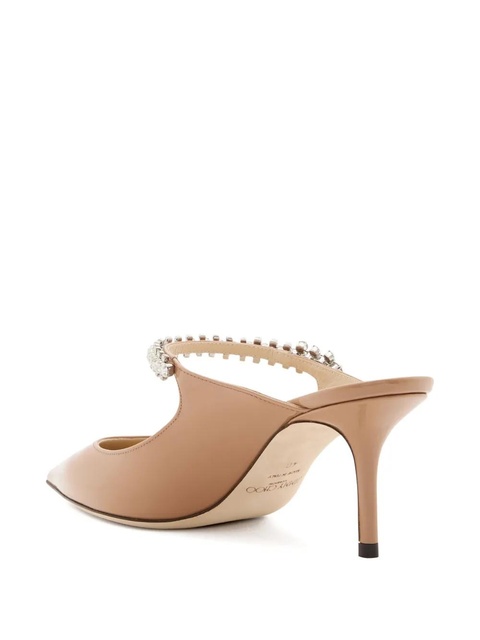 Jimmy Choo 65mm Bing crystal-embellished mules - Neutrals - zdjęcie produktu nr 2