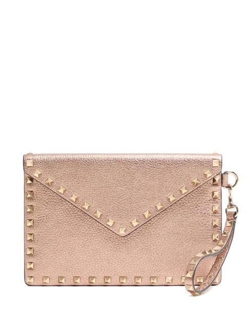 Valentino Garavani Rockstud clutch bag - Pink - zdjęcie produktu nr 1