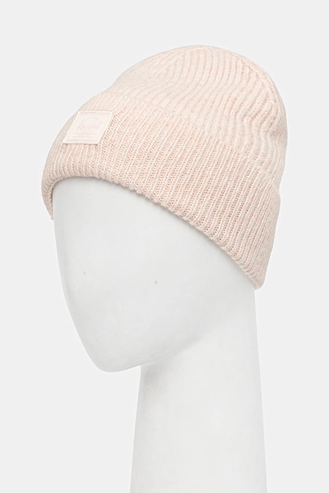 Herschel czapka z domieszką wełny Super Soft kolor różowy 50481-05914-OS - zdjęcie produktu nr 2