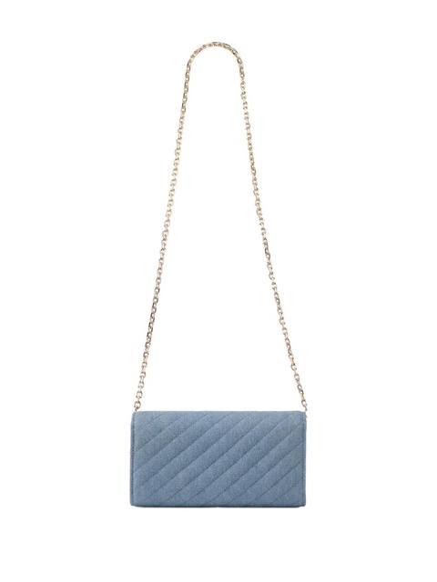 Jimmy Choo Curve quilted clutch bag - Blue - zdjęcie produktu nr 2