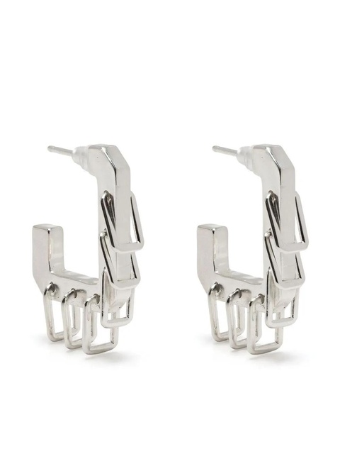 Zadig&Voltaire multi-hoop drop earrings - Silver - zdjęcie produktu nr 1