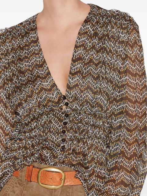 MARANT ÉTOILE Axeline top - Black - zdjęcie produktu nr 2
