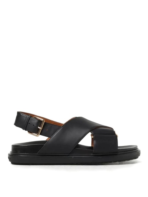 Marni Fussbett crisscross buckled flat sandals - Black - zdjęcie produktu nr 2