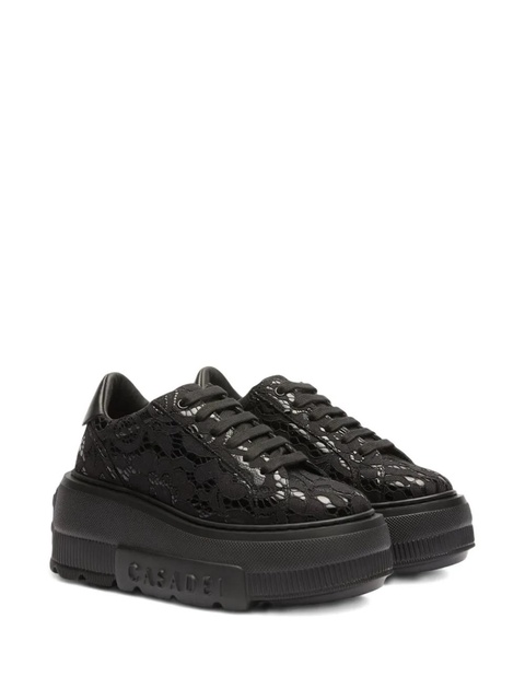 Casadei lace platform sneakers - Black - zdjęcie produktu nr 2