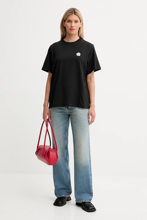 Kenzo t-shirt bawełniany damski kolor czarny FF52TS5524SO - zdjęcie produktu nr 2