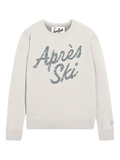 MC2 Saint Barth lettering-detail sweater - Grey - zdjęcie produktu nr 1