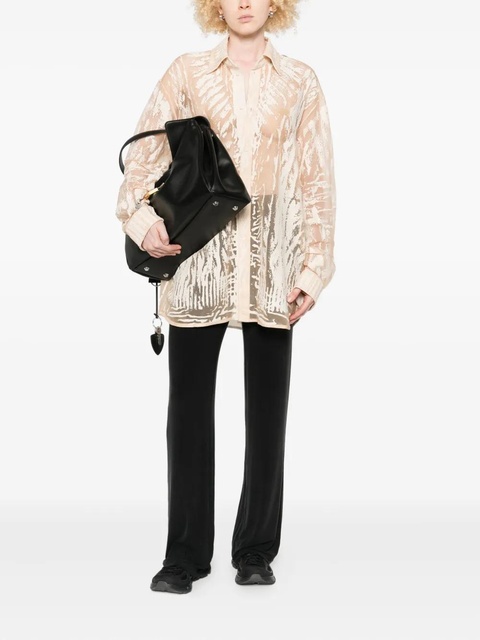 Diesel abstract-print long-sleeve blouse - Neutrals - zdjęcie produktu nr 2