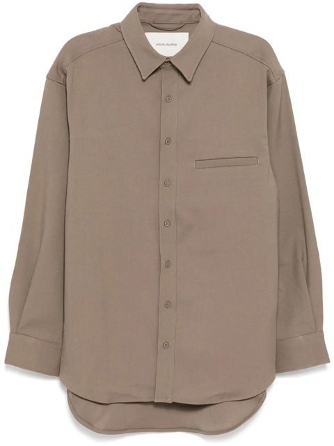 ENTIRE STUDIOS Giant shirt - Brown - zdjęcie produktu nr 1