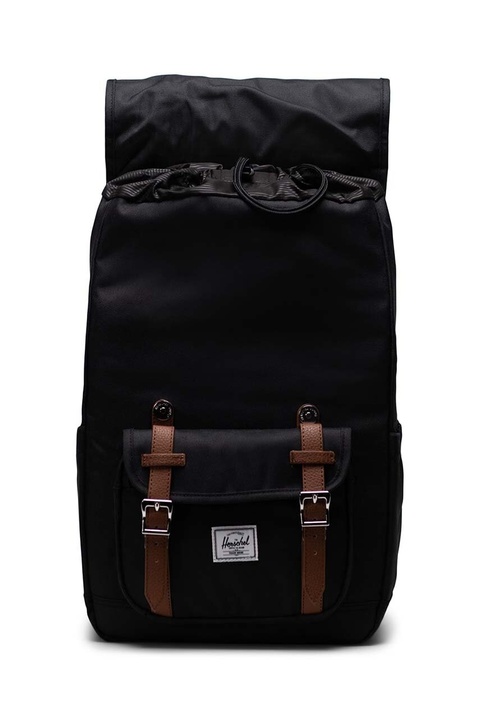 Herschel plecak Little America™ Mid kolor czarny duży wzorzysty - zdjęcie produktu nr 2