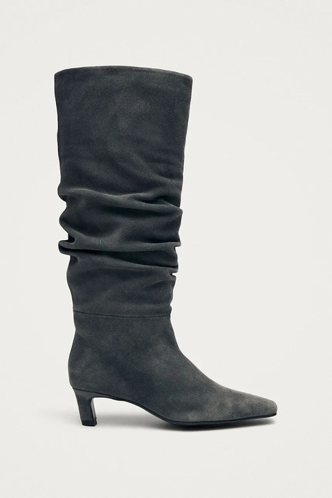 Alohas botki zamszowe Kalila damskie kolor szary na szpilce S101173-01 - zdjęcie produktu nr 1