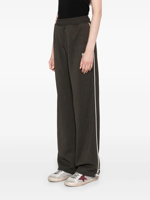 Golden Goose logo-print track pants - Green - zdjęcie produktu nr 2