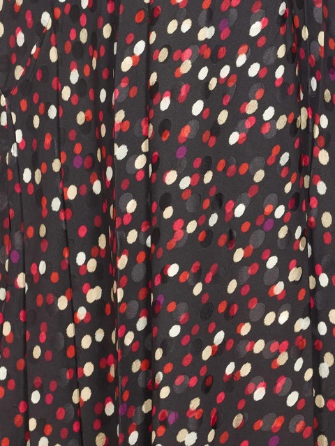 ISABEL MARANT dot-print asymmetric skirt - Red - zdjęcie produktu nr 2