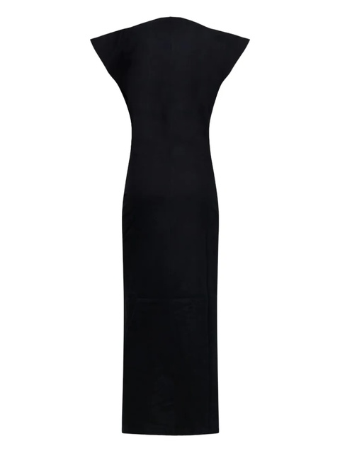 ISABEL MARANT draped-front slit dress - Black - zdjęcie produktu nr 2