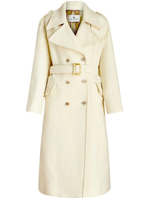 ETRO belted-waist double-breasted coat - Neutrals - zdjęcie produktu nr 1