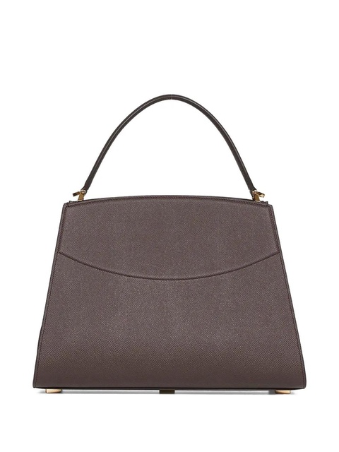 Ferragamo Gancio-clasp hammered calfskin tote bag - Testa di m testa di moro - zdjęcie produktu nr 1