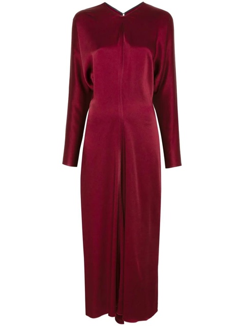 Victoria Beckham dolman-sleeves midi dress - Red - zdjęcie produktu nr 1