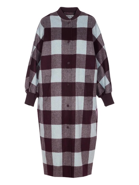 Essentiel Antwerp double-breasted check coat - Brown - zdjęcie produktu nr 1