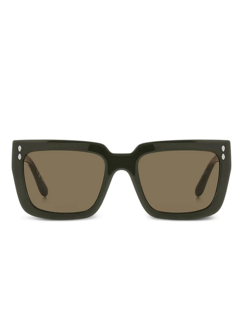 Isabel Marant Eyewear square-frame sunglasses - Green - zdjęcie produktu nr 1