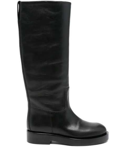 Paris Texas nappa-leather flat boots - Black - zdjęcie produktu nr 1