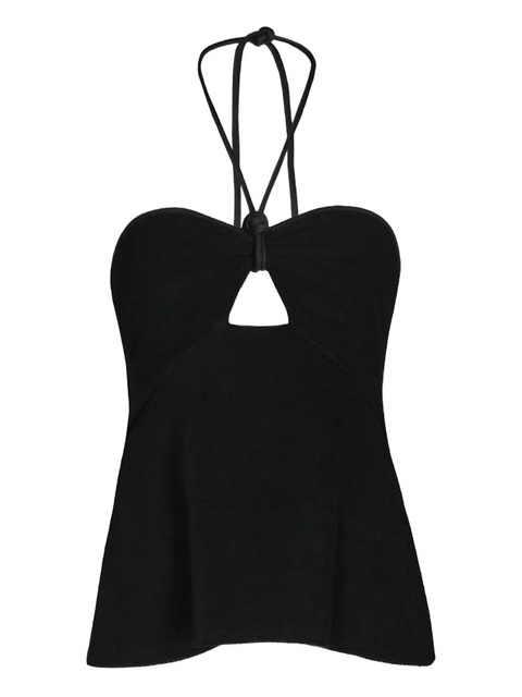 Johanna Ortiz Gleymoon cut-out halter top - Black - zdjęcie produktu nr 1