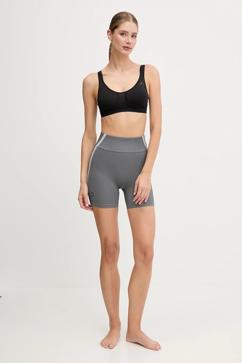 On szorty do jogi Studio damskie kolor szary z nadrukiem high waist 1WF10360962 - zdjęcie produktu nr 2