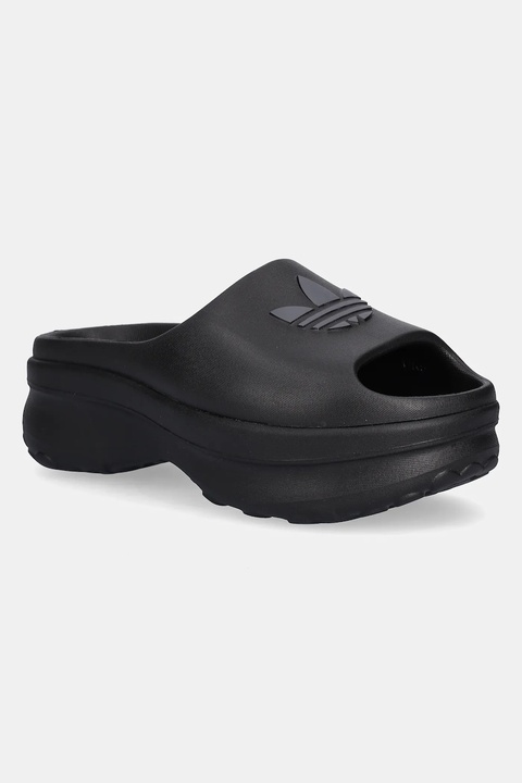 adidas Originals klapki Adifoam Stan Slide W damskie kolor czarny na platformie JI2610 - zdjęcie produktu nr 1