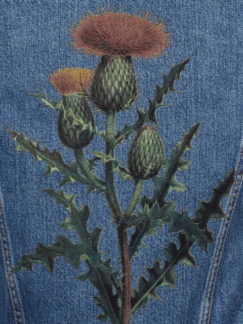 Lanvin rabbit-patch denim jacket - Blue - zdjęcie produktu nr 2