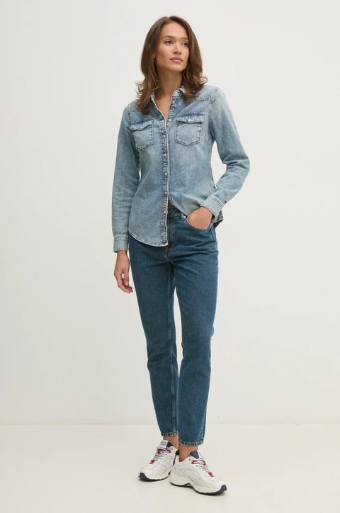 Pepe Jeans jeansy TAPERED JEANS HW VIOLET damskie high waist PL204591EF2 - zdjęcie produktu nr 2