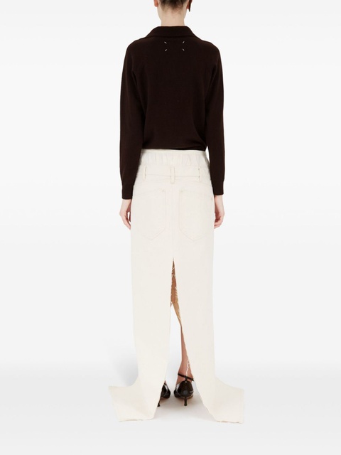 Maison Margiela denim midi skirt - Neutrals - zdjęcie produktu nr 2