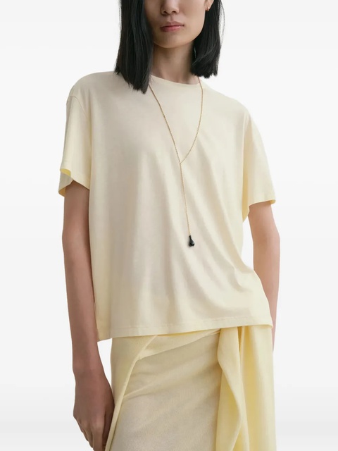 TOTEME crew-neck T-shirt - Yellow - zdjęcie produktu nr 1